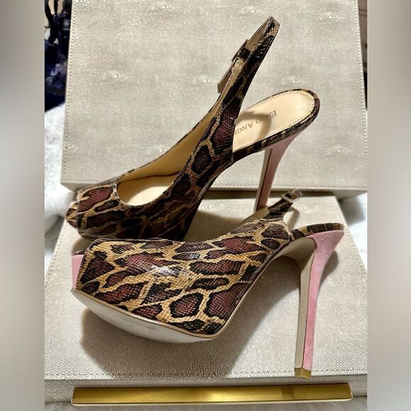 Enzo Angiolini Women's Bronze Snake/
Skin Print Women Pumps Heels
8M New💋 - Picture 11 of 17